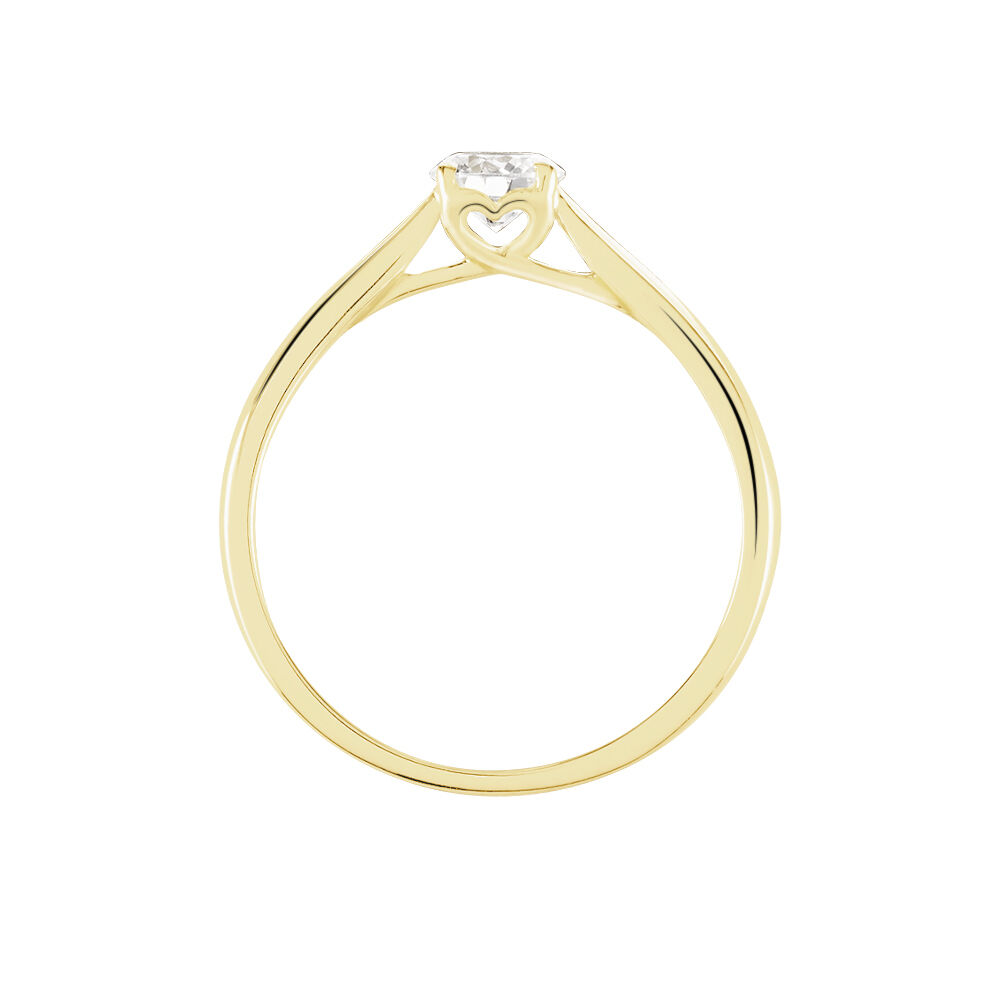 Solitaire Vicoeuria Ld Or Jaune Diamant Synthetique Blanc - Solitaires Femme | Marc Orian