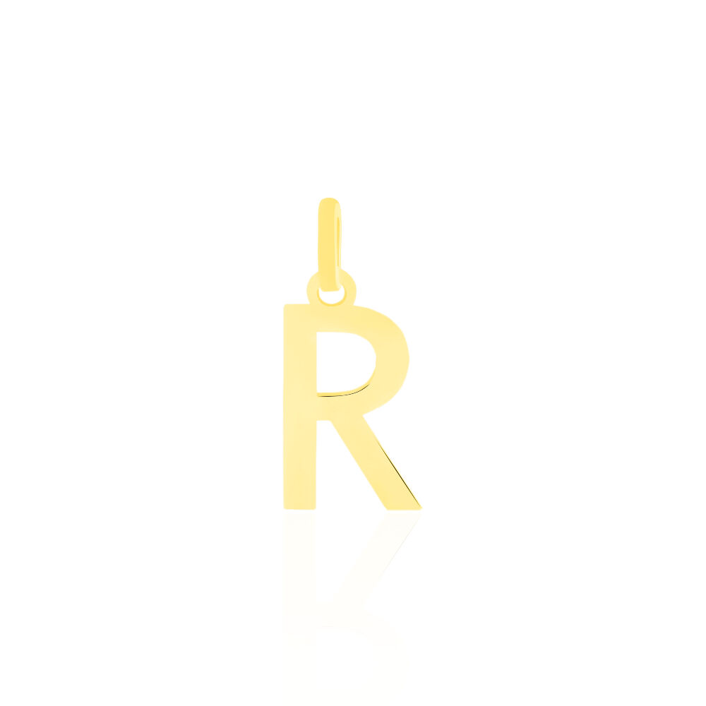 Pendentif Ionia Lettre Or Jaune - Pendentifs Famille | Marc Orian