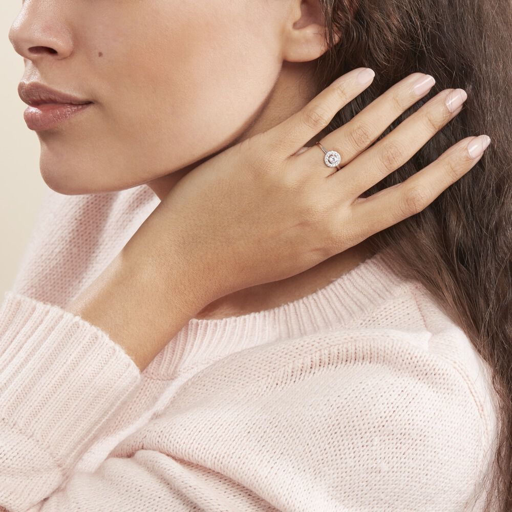 Bague Ninon Or Blanc Oxyde De Zirconium - Solitaires Femme | Marc Orian