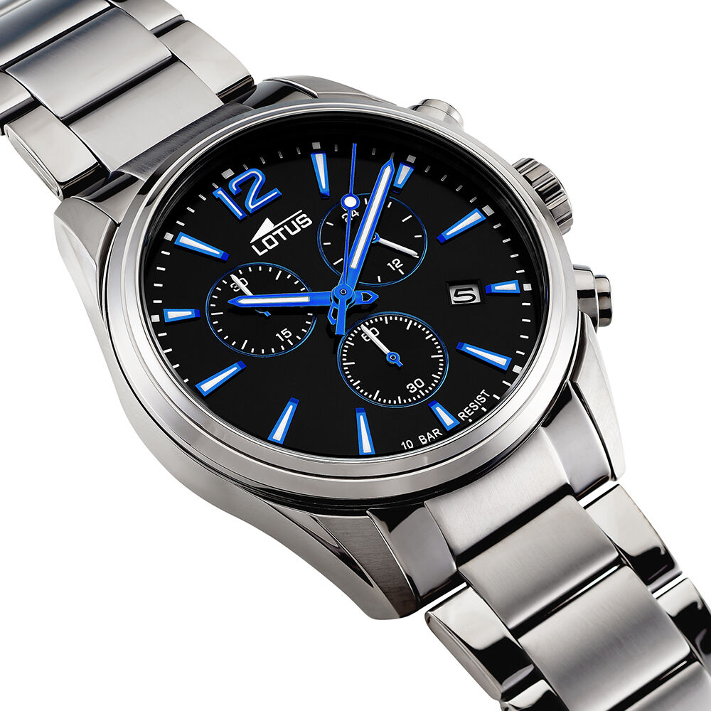 Montre Lotus Chrono Noir - Montres &eacute;tanches Homme | Marc Orian