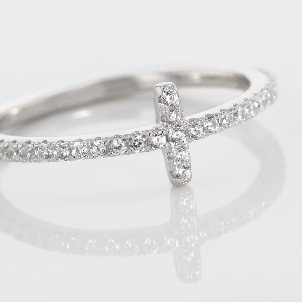 Bague Biche Argent Blanc Oxyde De Zirconium - Bagues avec pierre Femme | Marc Orian