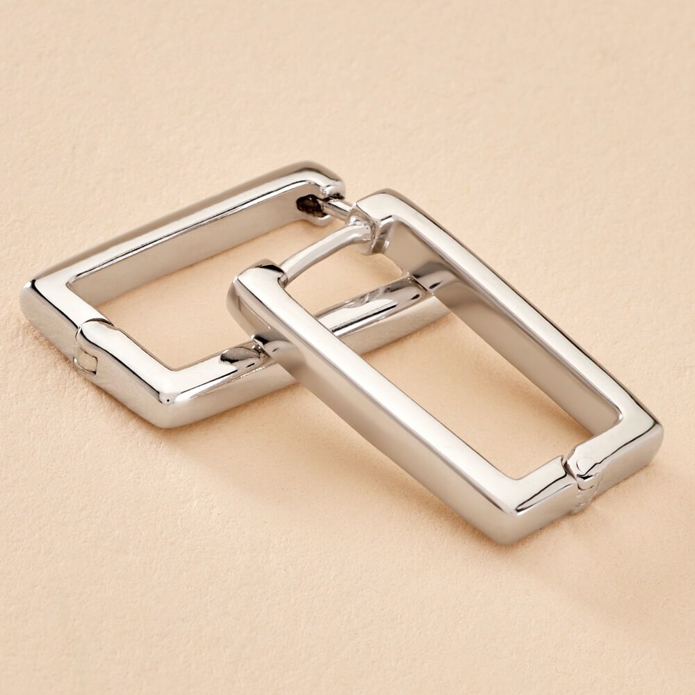 Cr&eacute;oles Keiko Argent Blanc - Cr&eacute;oles Femme | Marc Orian