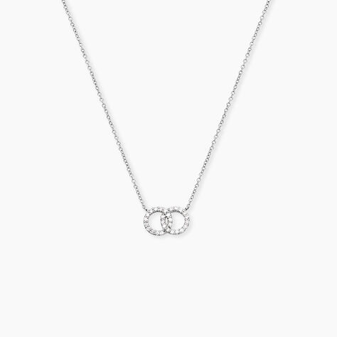 Collier Iwa Argent Blanc Oxyde De Zirconium - Colliers avec pierres Femme | Marc Orian