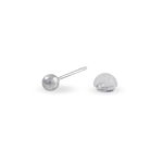 Boucles D'oreilles Puces Fidelia Boule Or Blanc - Puces Femme | Marc Orian