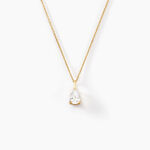 Collier Goutte Or Jaune Oxyde De Zirconium - Colliers avec pierres Femme | Marc Orian