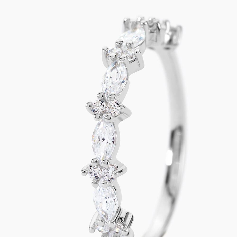 Bague Argent Blanc Eclat D'Aurore Oxydes De Zirconium - Bijoux fantaisie Femme | Marc Orian