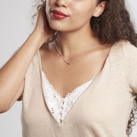 Collier Narimene Argent Blanc - Colliers Femme | Marc Orian