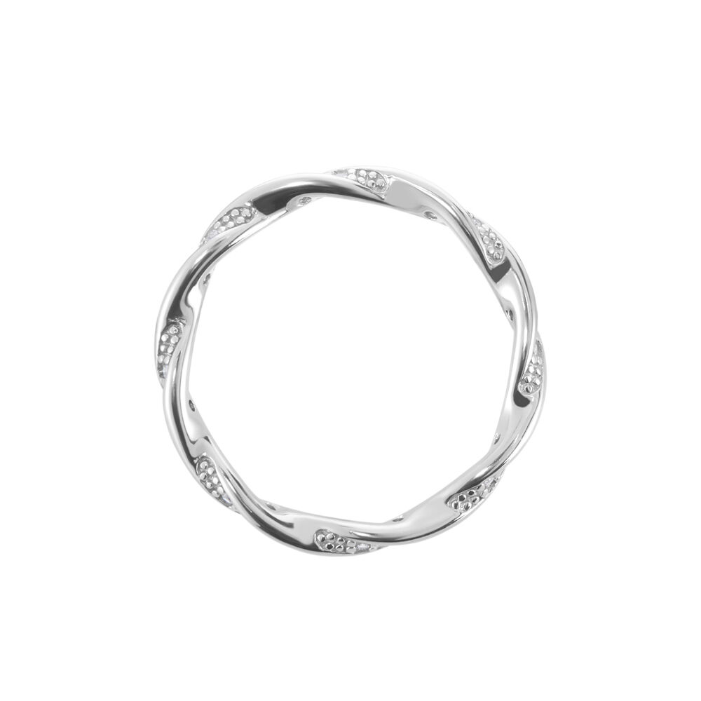 Bague Argent Blanc Clifford Oxydes De Zirconium - Bagues avec pierre Femme | Marc Orian