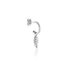 Créole Unitaire Argent Blanc Ancelin Oxydes De Zirconium - Sélection Bohème Femme | Marc Orian