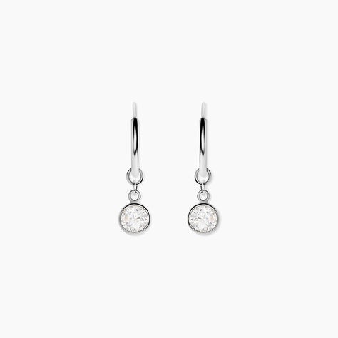 Cr&eacute;oles Argent Blanc Lehunnus Oxyde De Zirconium - Cr&eacute;oles Femme | Marc Orian