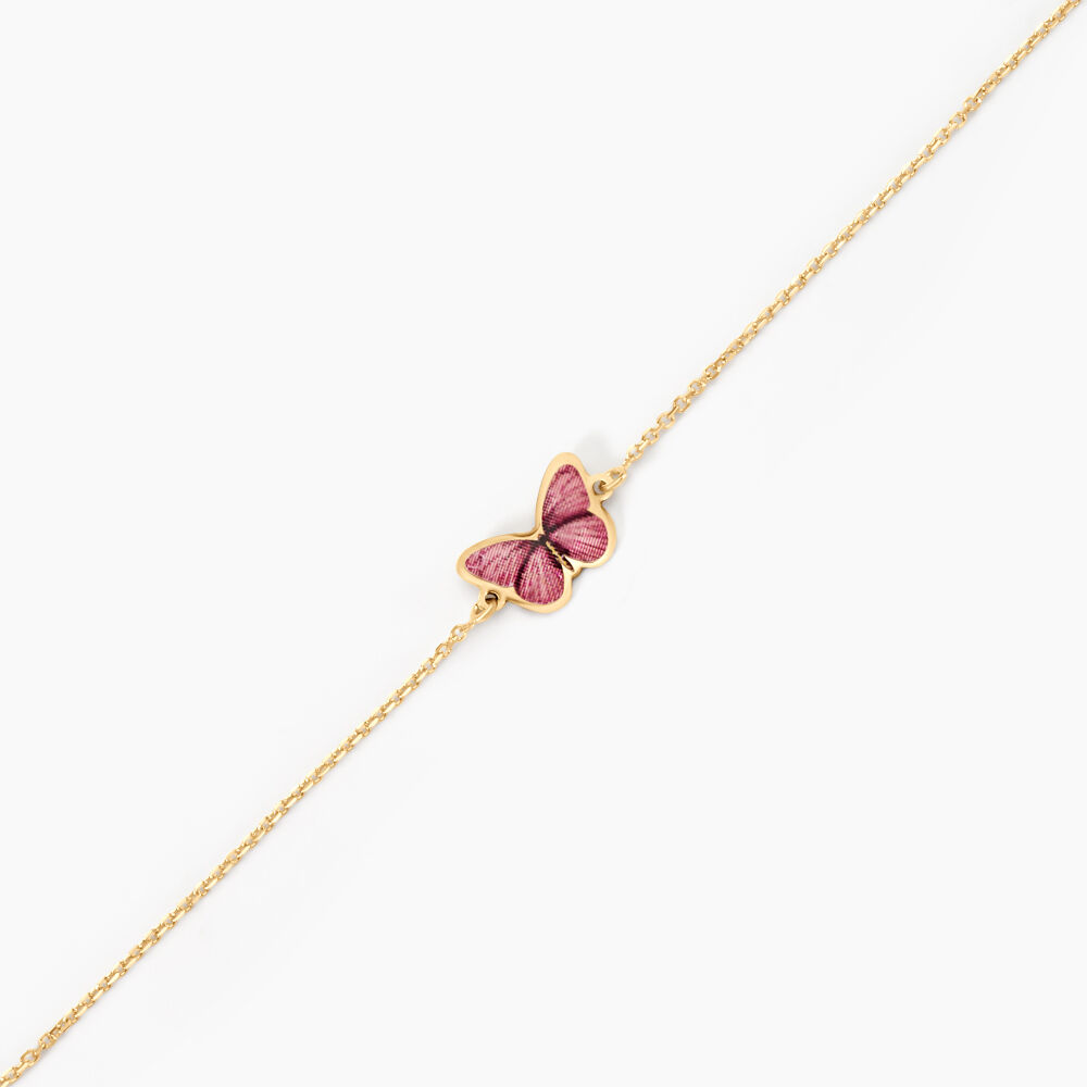 Bracelet Sulivia Papillon Or Jaune - Bracelets chaînes Enfant | Marc Orian