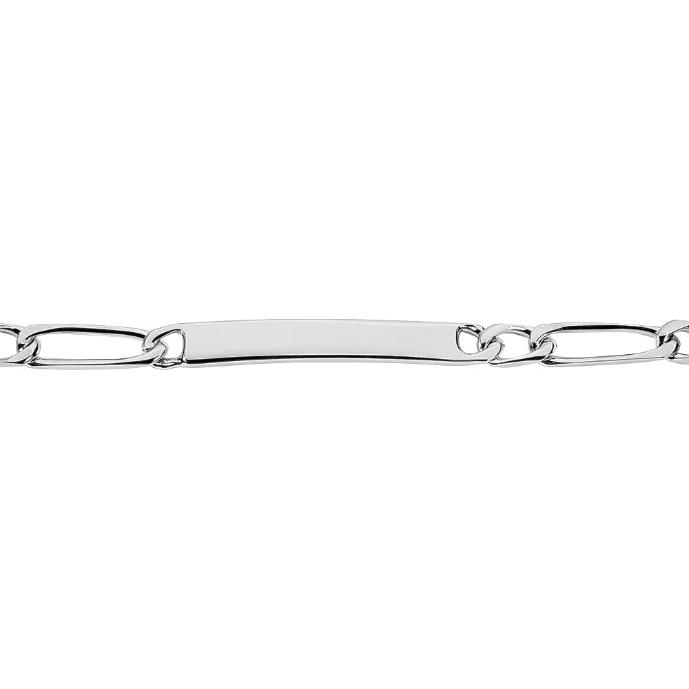 Bracelet Identit&eacute; Vila Argent Blanc - Gourmettes Femme | Marc Orian