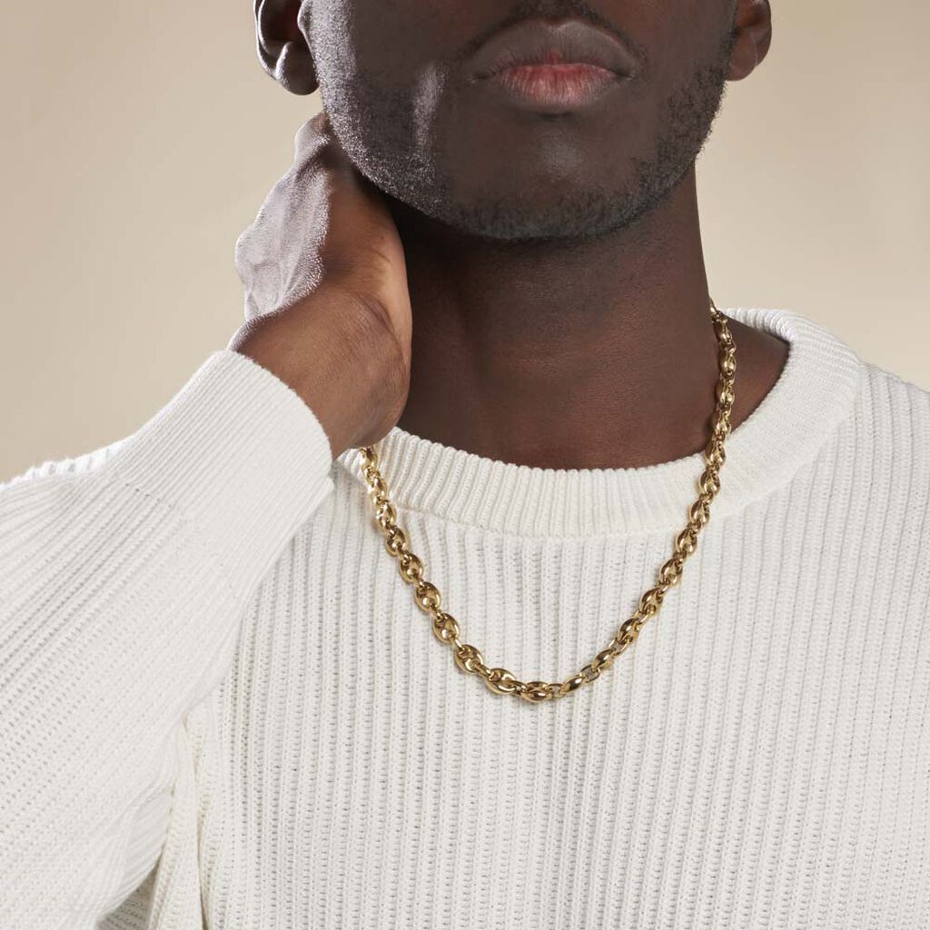 Collier Phebus Him Classique Acier Jaune - Colliers Homme | Marc Orian