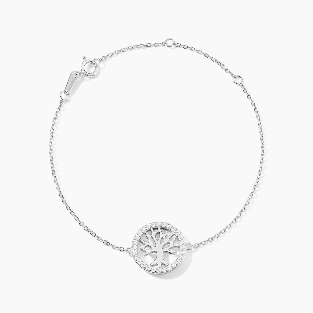 Bracelet Galla Argent Blanc Oxyde De Zirconium - Bracelets fantaisie Femme | Marc Orian