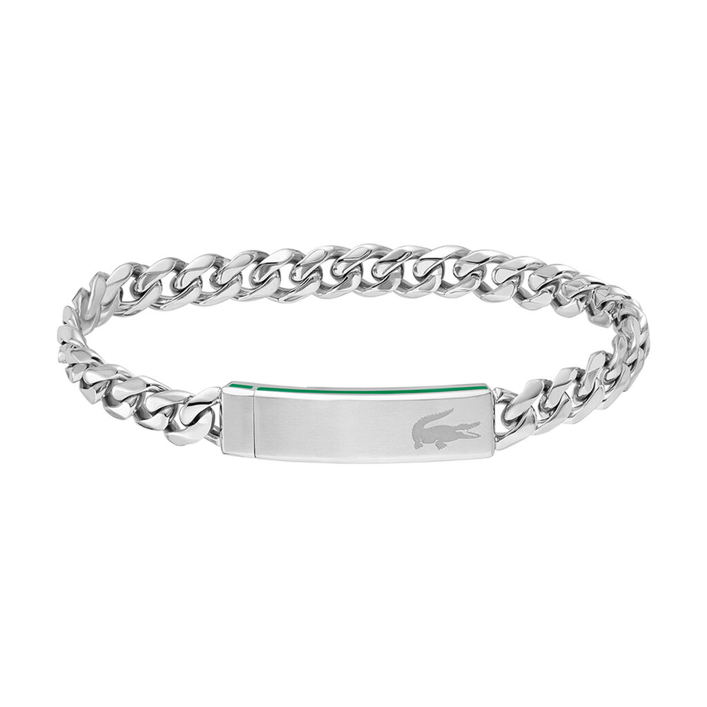 Bracelet Lacoste Baseline Acier Blanc - Bijoux Homme | Marc Orian