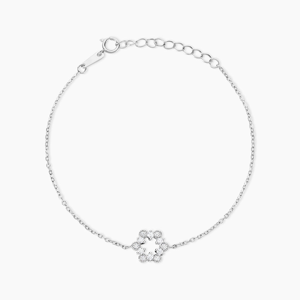 Bracelet Sibylline Argent Blanc Oxyde De Zirconium - Bracelets fantaisie Femme | Marc Orian