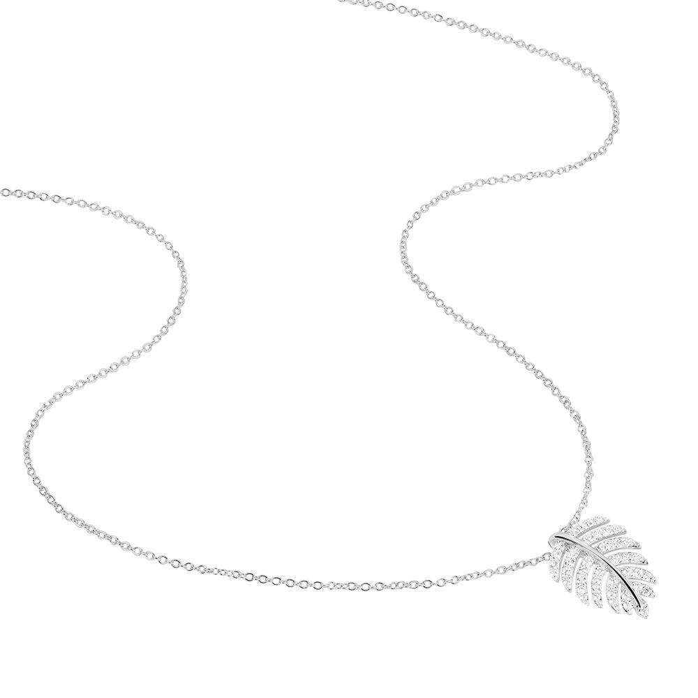 Collier Gabrielle Argent Blanc Oxyde De Zirconium - Colliers avec pierres Femme | Marc Orian