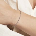 Bracelet Jonc Twist Argent Blanc - Bracelets joncs Femme | Marc Orian