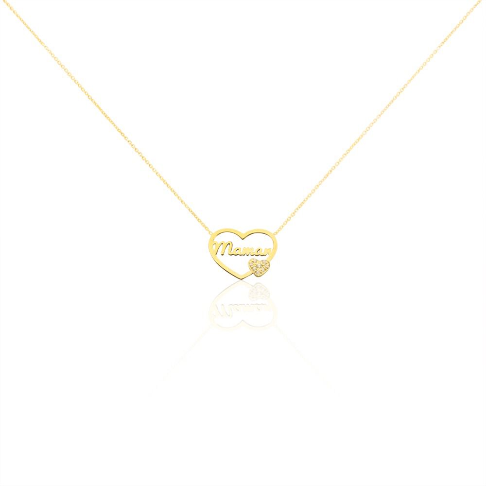 Collier Verohanta Or Jaune Oxyde De Zirconium - Colliers avec pierres Femme | Marc Orian