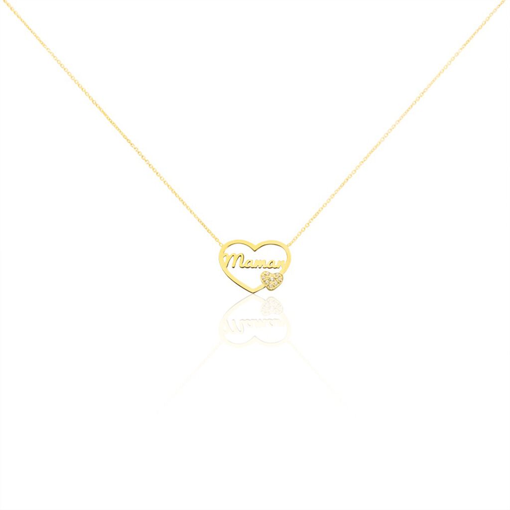 Collier Verohanta Or Jaune Oxyde De Zirconium - Colliers avec pierres Femme | Marc Orian