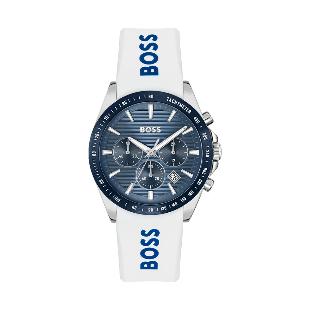 Montre Boss Strike Chrono Bleu - Fête des pères Homme | Marc Orian