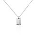 Collier Phebus Him Classique Acier Blanc Diamant - Colliers avec pierres Homme | Marc Orian
