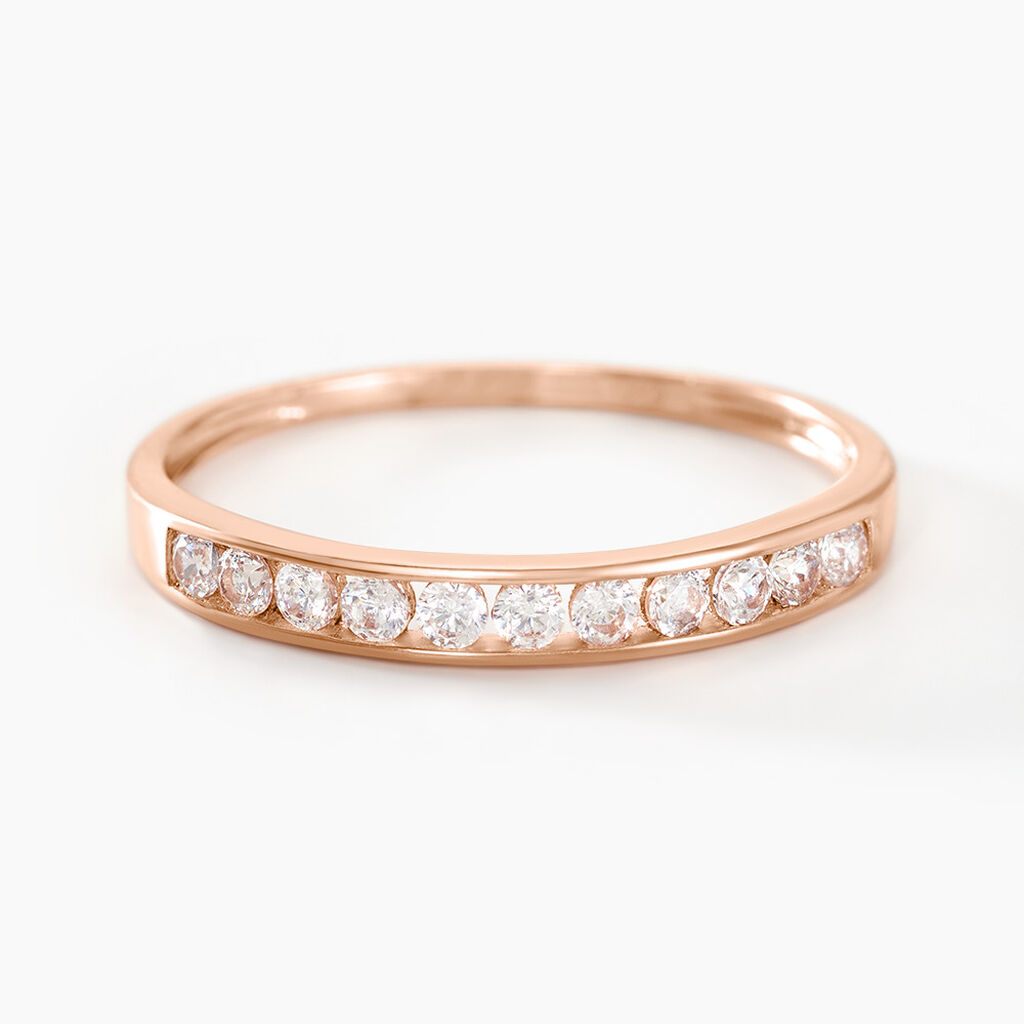 Bague Davila Or Rose Oxyde De Zirconium - Mix and Match Femme | Marc Orian