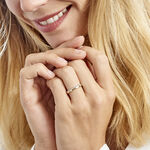 Alliance Fantaisie Diamantee Ruban Plat Or Bicolore - Alliances duo Unisex | Marc Orian