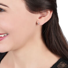 Boucles D'oreilles Puces Evaelle Papillon Or Jaune Oxyde De Zirconium - Clous d'oreilles Femme | Marc Orian