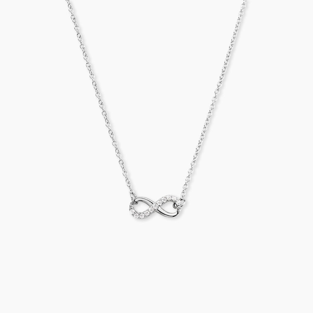Collier Filipe Argent Blanc Oxyde De Zirconium - Colliers avec pierres Femme | Marc Orian