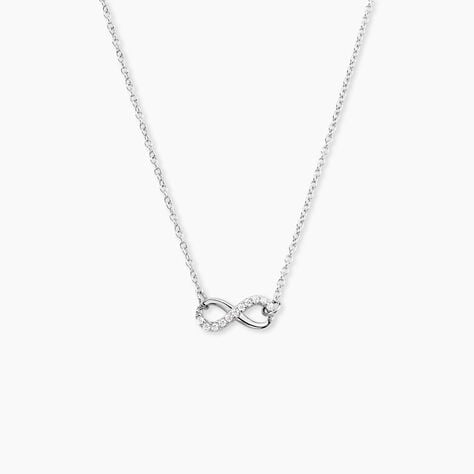 Collier Filipe Argent Blanc Oxyde De Zirconium - Colliers avec pierres Femme | Marc Orian