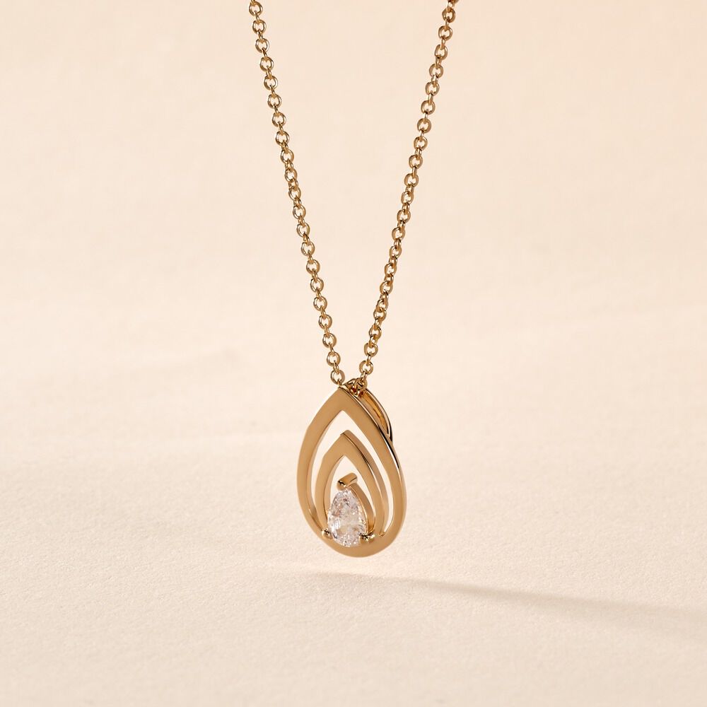 Collier Loetitia Plaqu&eacute; Or Jaune Oxyde De Zirconium - Colliers avec pierres Femme | Marc Orian