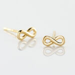 Boucles D'oreilles Puces Annie-francoise Infini Or Jaune - Puces Femme | Marc Orian