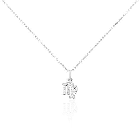 Collier Astra Argent Blanc Oxyde De Zirconium - Colliers avec pierres Femme | Marc Orian