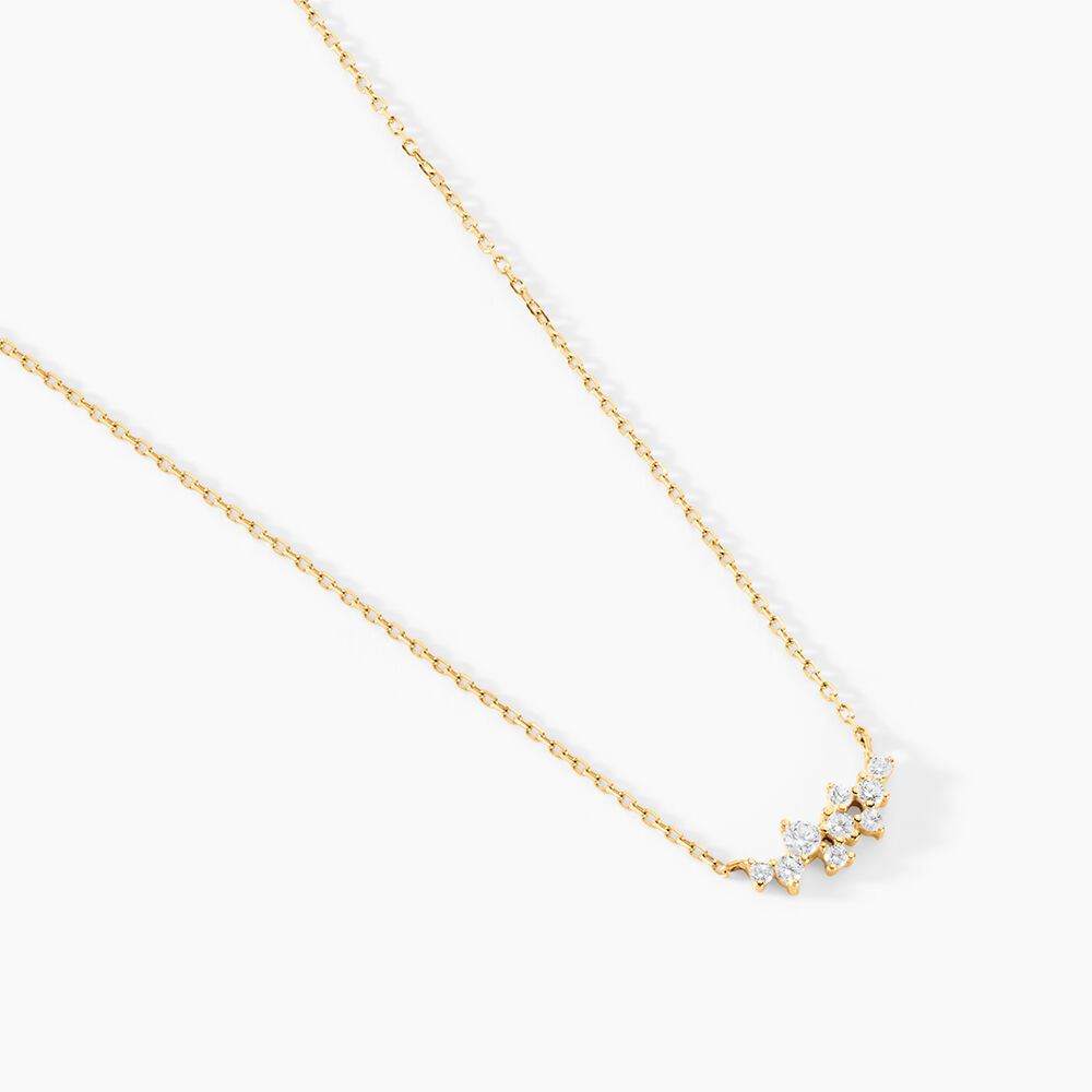 Collier Niu Or Jaune Oxyde De Zirconium - Colliers avec pierres Femme | Marc Orian