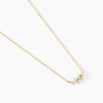 Collier Illumia Or Jaune Oxyde De Zirconium - Colliers avec pierres Femme | Marc Orian