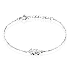 Bracelet Argent Blanc Jade Oxydes De Zirconium Blancs - Sélection Bohème Femme | Marc Orian