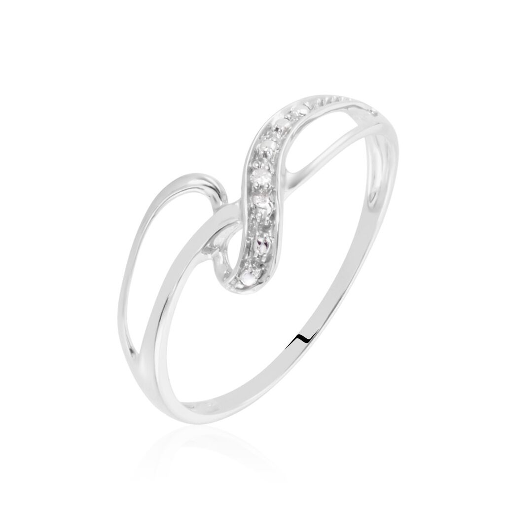Bague Emma-lise Or Blanc Diamant - Bagues pierres précieuses Femme | Marc Orian