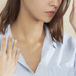 Collier Lim Or Blanc Oxyde De Zirconium - Colliers avec pierres Femme | Marc Orian