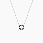 Collier Arlina Or Blanc Saphir Et Diamant - Colliers avec pierres Femme | Marc Orian