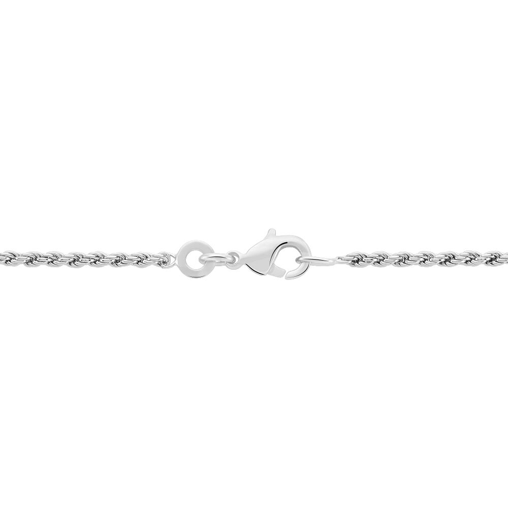 Collier Cacilda Maille Corde Argent Blanc - Colliers fantaisie Femme | Marc Orian