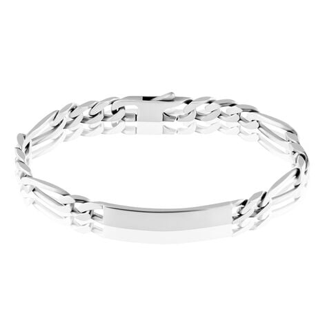 Bracelet Identité Vivian Argent Vieilli - Gourmettes Homme | Marc Orian