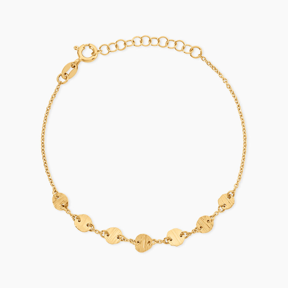 Bracelet Madalen Argent Dor&eacute; A L'Or 750/1000 - Bracelets Medailles Femme | Marc Orian