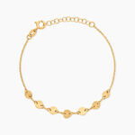 Bracelet Madalen Argent Dor&eacute; A L'Or 750/1000 - Bracelets Medailles Femme | Marc Orian