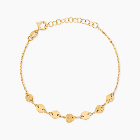 Bracelet Madalen Argent Dor&eacute; A L'Or 750/1000 - Bracelets Medailles Femme | Marc Orian