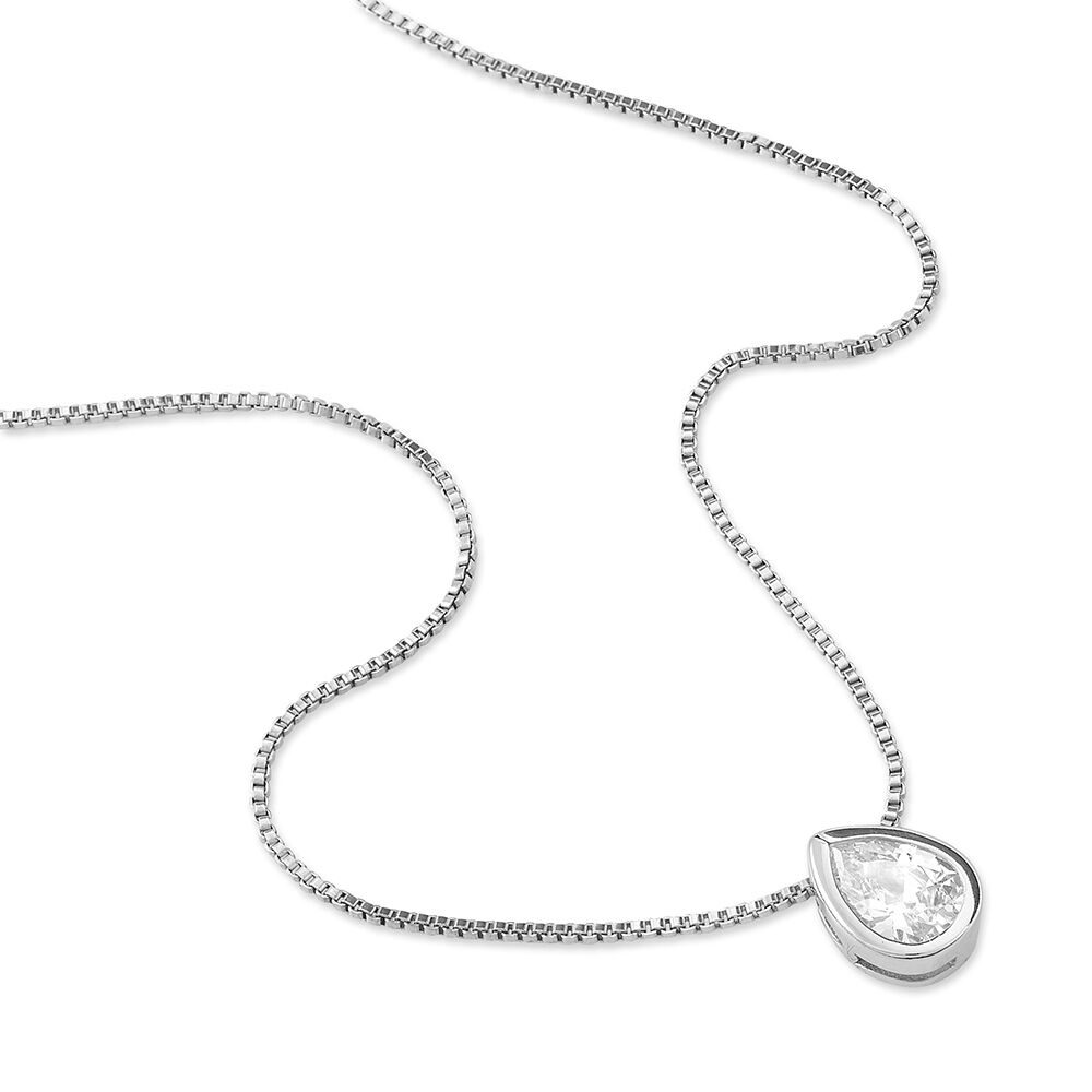 Collier Cherice Argent Blanc Oxyde De Zirconium - Colliers avec pierres Femme | Marc Orian