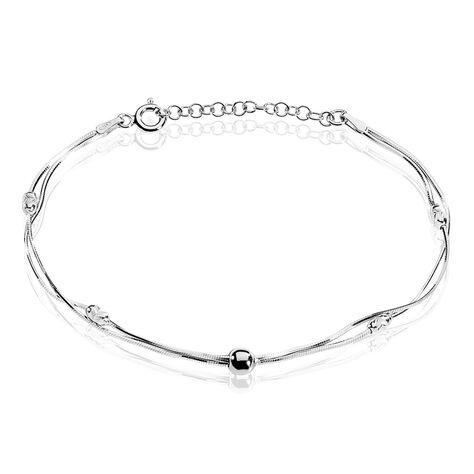 Bracelet Linda Argent Blanc - Bracelets chaînes Femme | Marc Orian