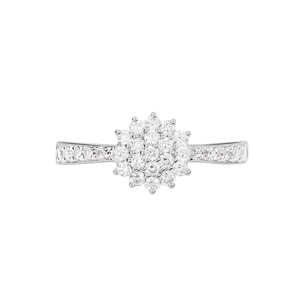 Bague Chou Or Blanc Diamant - Parures de mariage Femme | Marc Orian