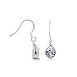 Boucles D'oreilles Pendantes Guenovera Argent Blanc Oxyde De Zirconium - Pendantes Femme | Marc Orian