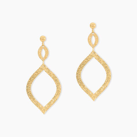 Boucles D'Oreilles Pendantes Genghis Or Jaune - Pendantes Femme | Marc Orian